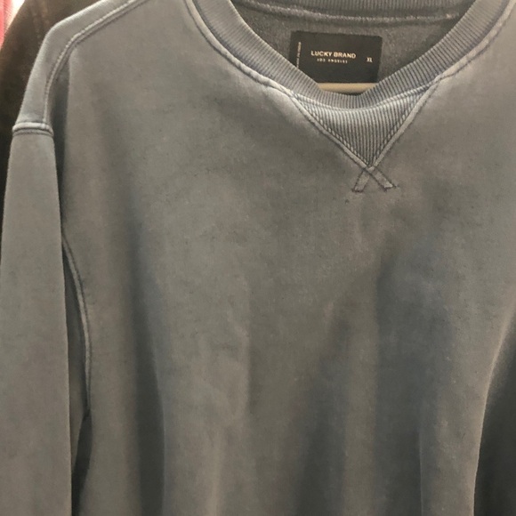 Lucky Brand Blue Sweatshirt Relaxed Fit - Picture 3 of 5